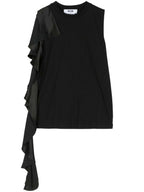 MSGM - Потници - Sleeveless Satin Top - Love|Labels