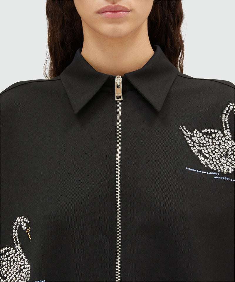MSGM - Swan Black Shirt - Love|Labels