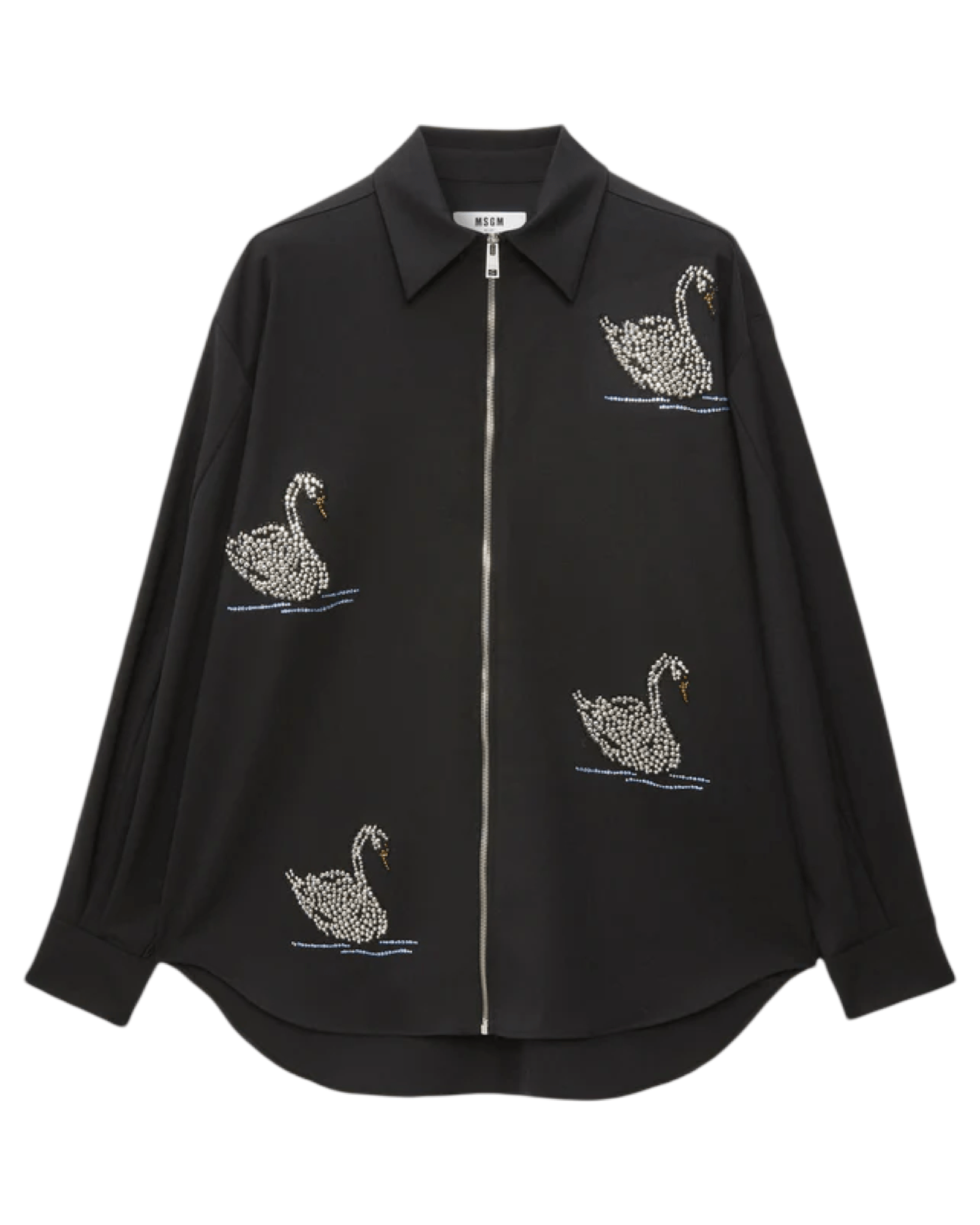 MSGM - Swan Black Shirt - Love|Labels
