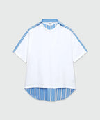 MSGM - Тениски - T-Shirt In Mix Of Fabrics - Love|Labels