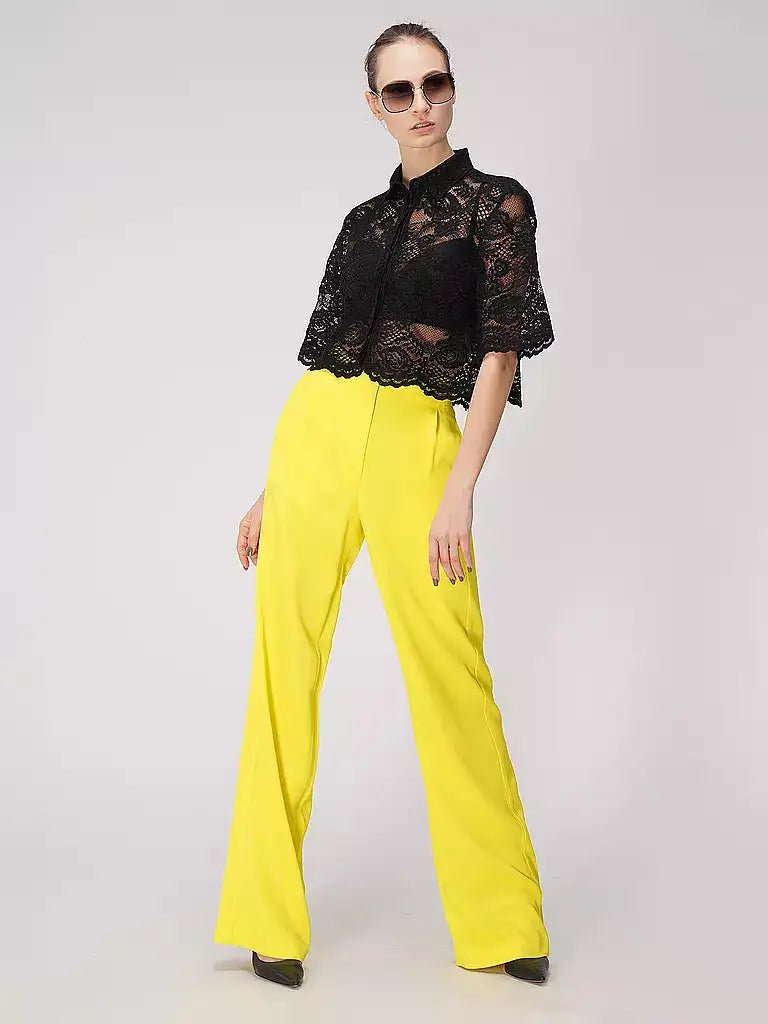 MSGM - Панталони - Tailored Pants with Side Band - Love|Labels