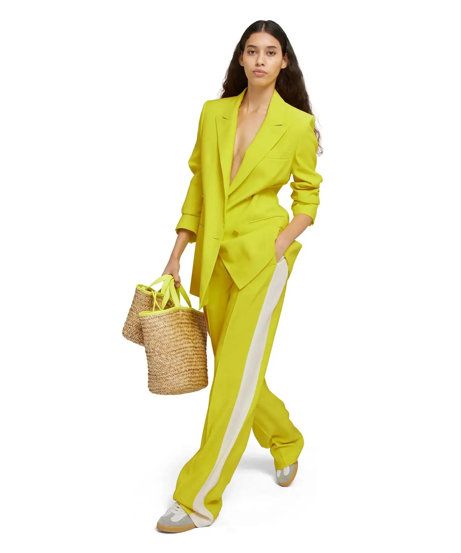 MSGM - Панталони - Tailored Pants with Side Band - Love|Labels