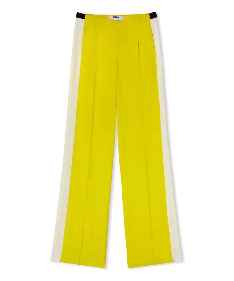 MSGM - Панталони - Tailored Pants with Side Band - Love|Labels