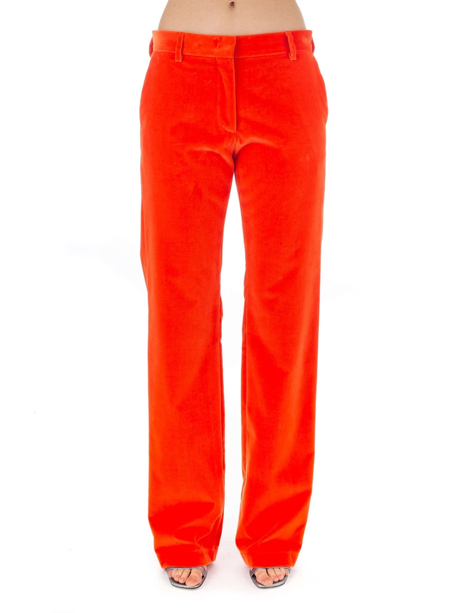 MSGM - Панталони - Velvet Red Pants - Love|Labels