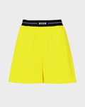 MSGM - Шорти - Yellow Waistband Shorts - Love|Labels