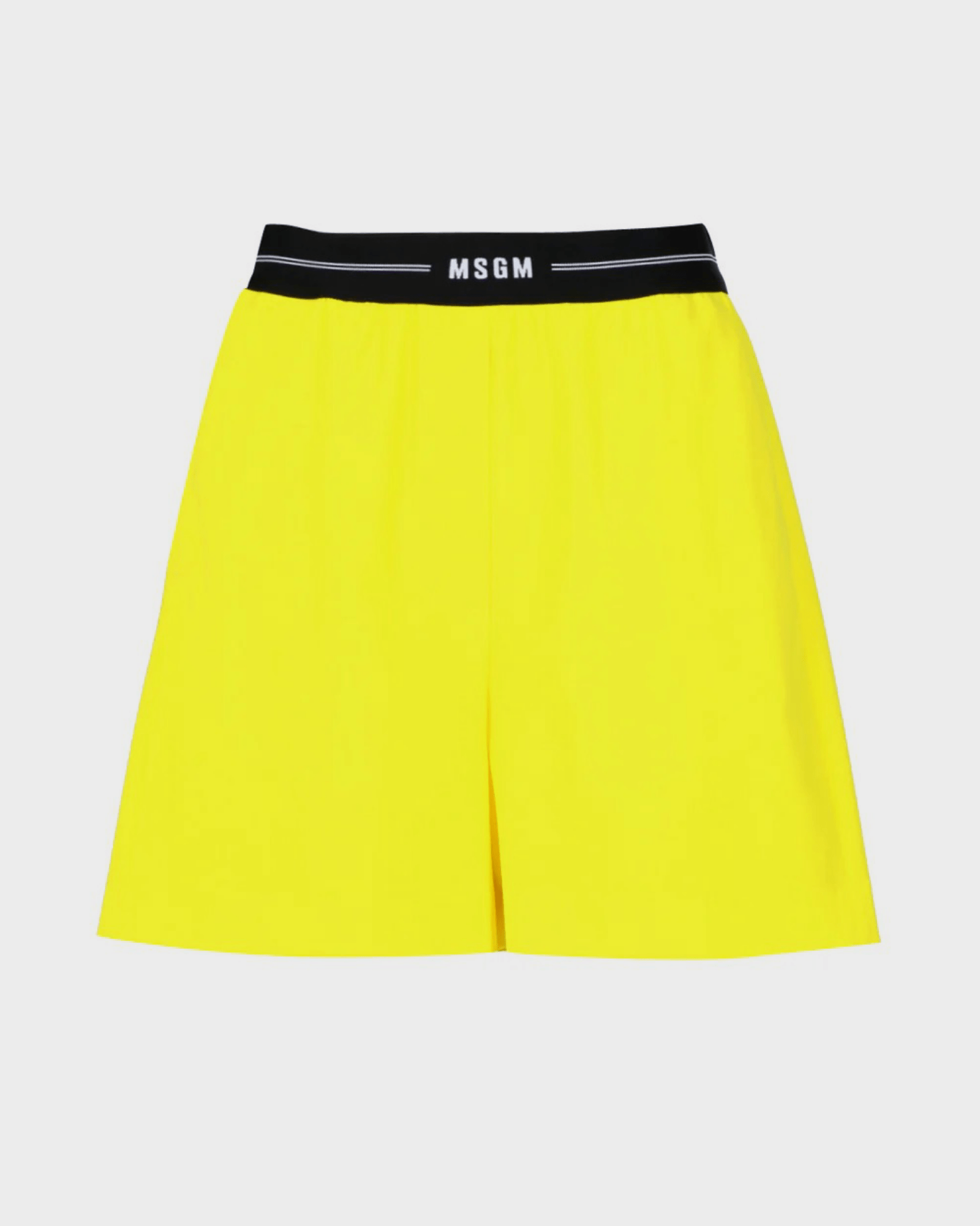 MSGM - Шорти - Yellow Waistband Shorts - Love|Labels