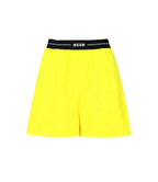 MSGM - Шорти - Yellow Waistband Shorts - Love|Labels