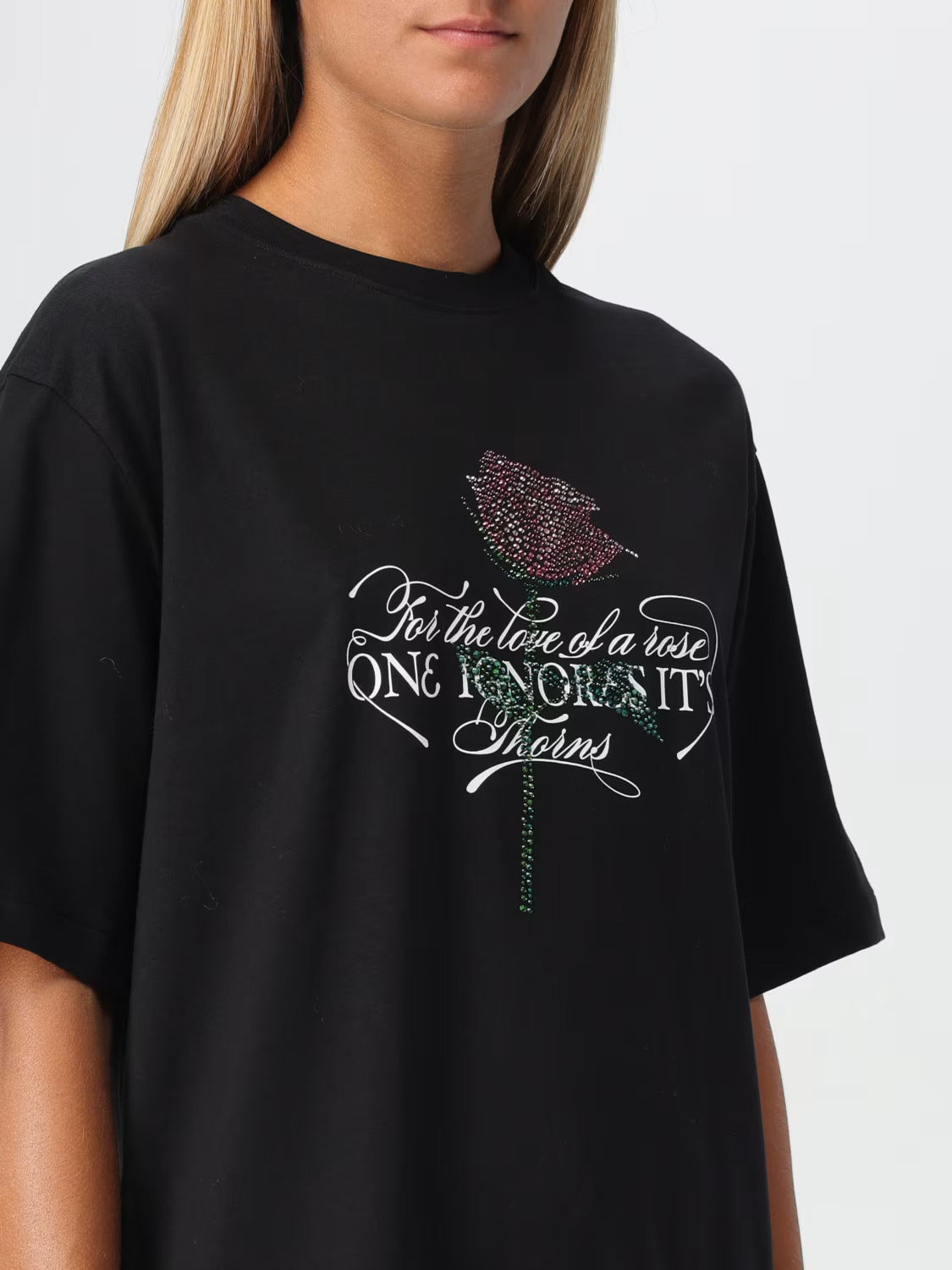 Embellished Rose T-Shirt