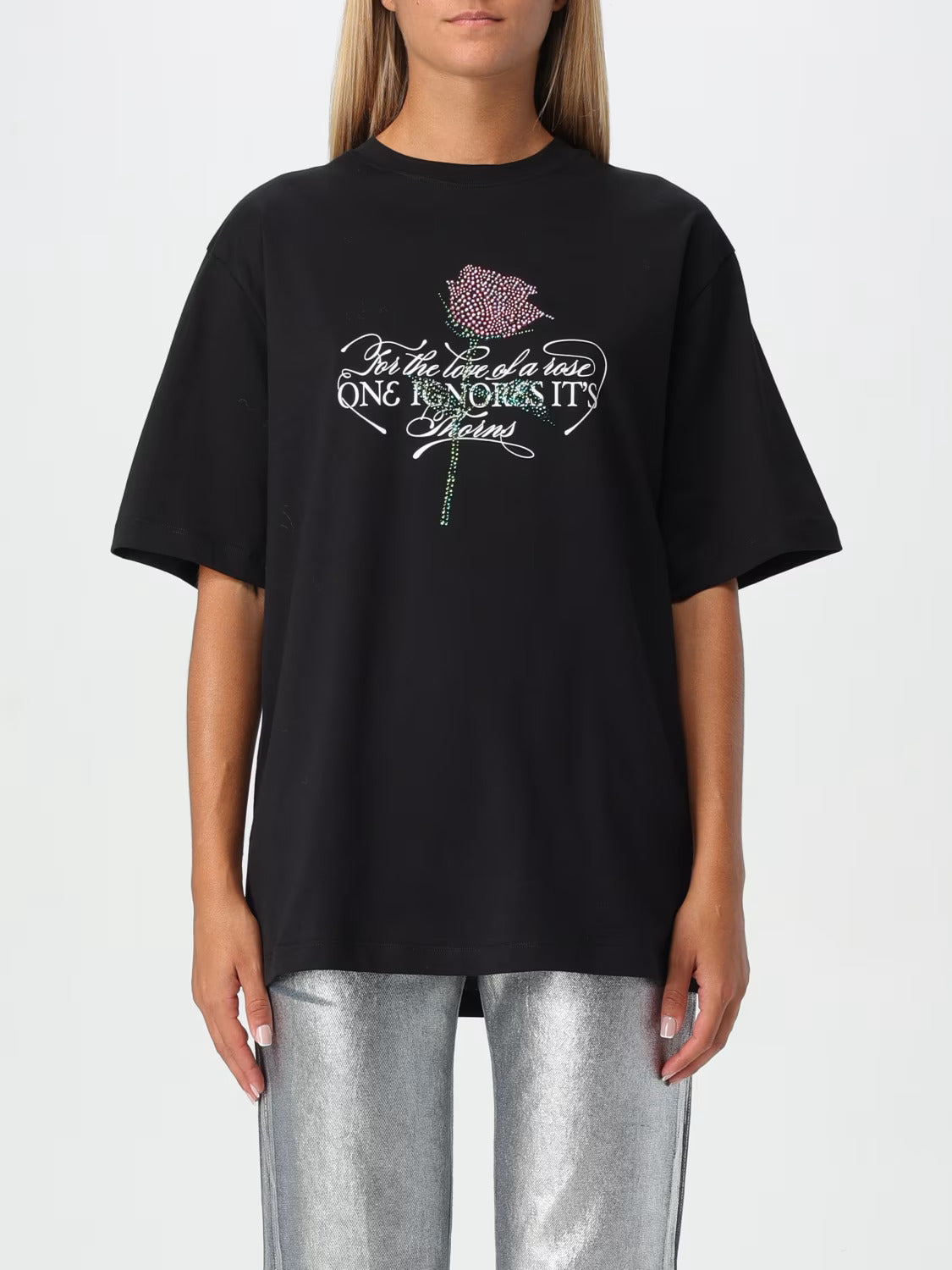 Embellished Rose T-Shirt