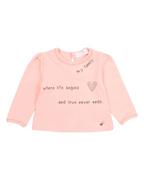 Pink Print Long-Sleeve T-Shirt