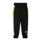 Neil Barrett Kids - Панталони - Black Print Joggers - Love|Labels