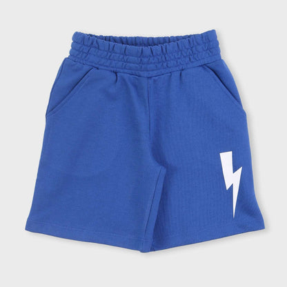 Neil Barrett Kids - Шорти - Blue Printed Shorts - Love|Labels