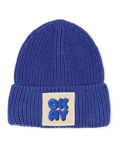 Blue Knitted Beanie