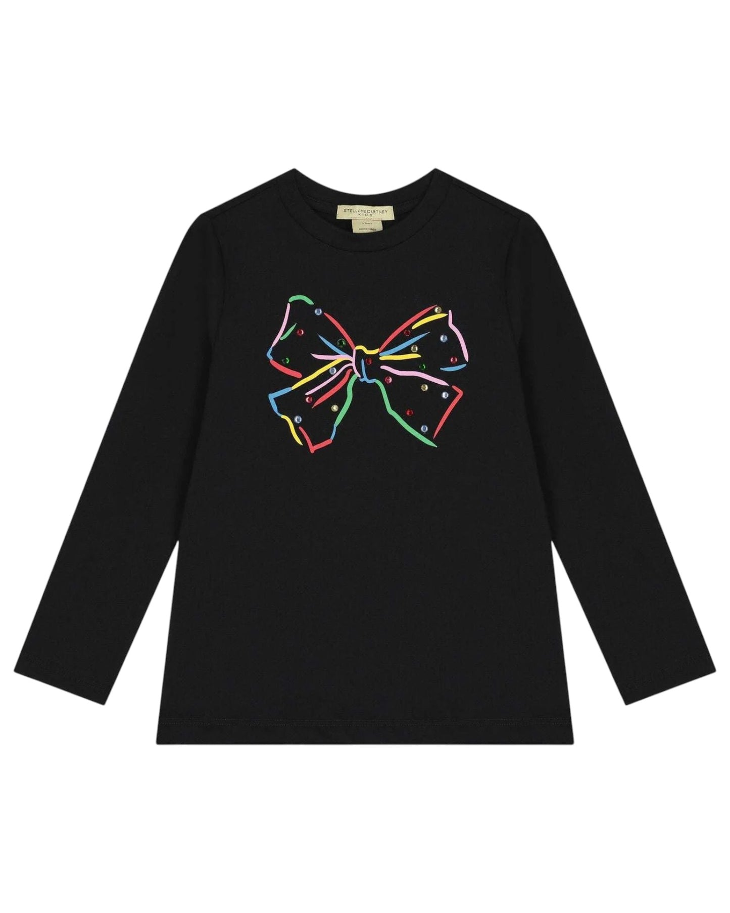 Black Bow Long Sleeve Top