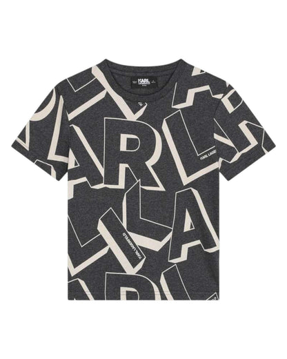 Grey & Ivory Logo T-Shirt