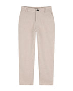 Felt-Effect Straight-Leg Trousers