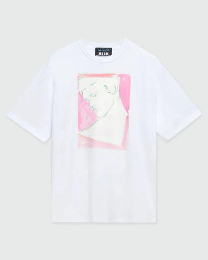 White Jersey T-Shirt
