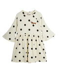 Dots Dog Trumpet sleeve Dress