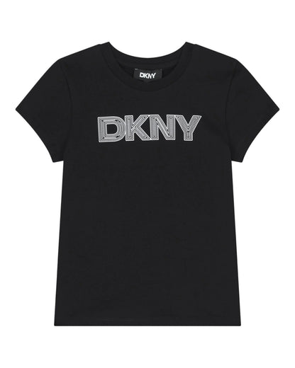 Girls Black Logo T-Shirt