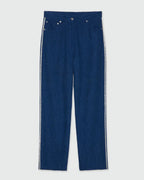 Blue Bouclé Denim Trousers