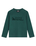 Green Logo Sleeved T-Shirt