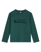 Green Logo Sleeved T-Shirt