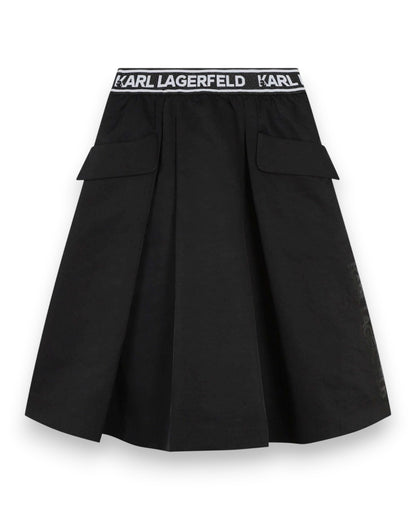 Black Logo Skirt