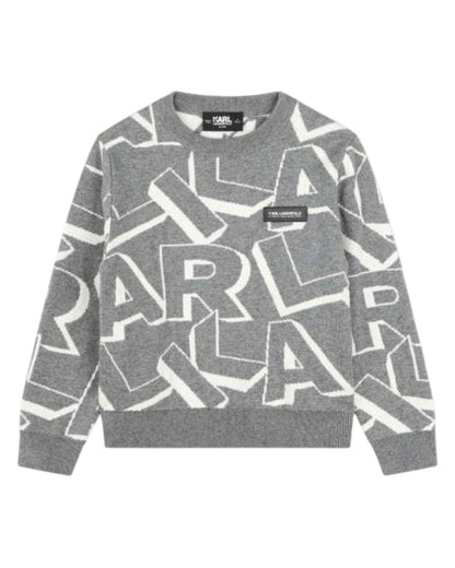 White Letters Sweater