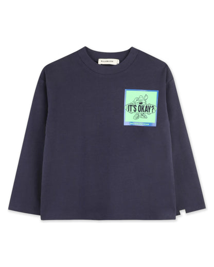 Dark Blue Long Sleeve T-Shirt