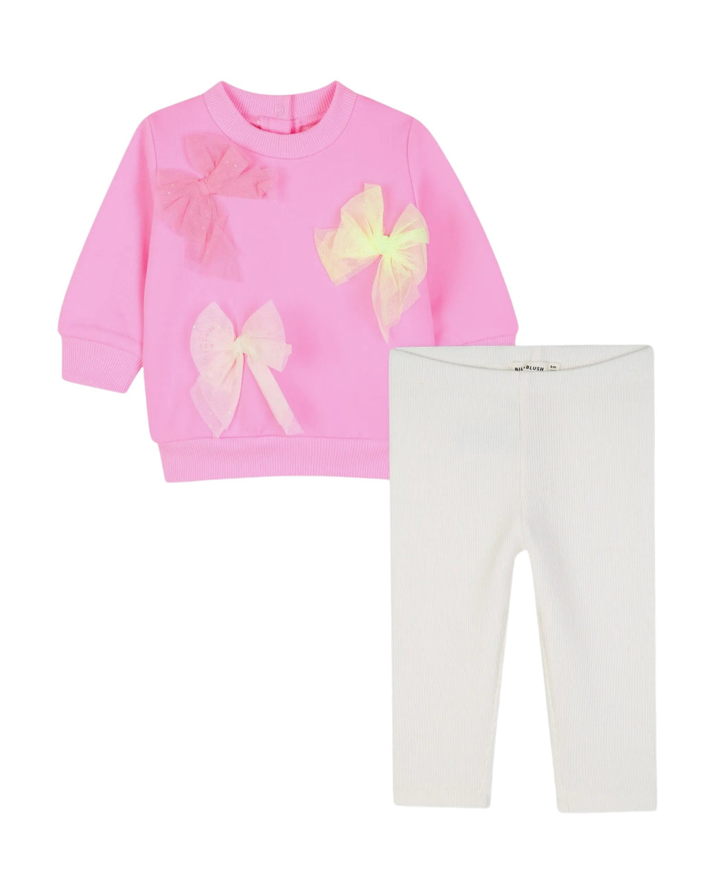 Tulle-Bow Sweatshirt And Leggings