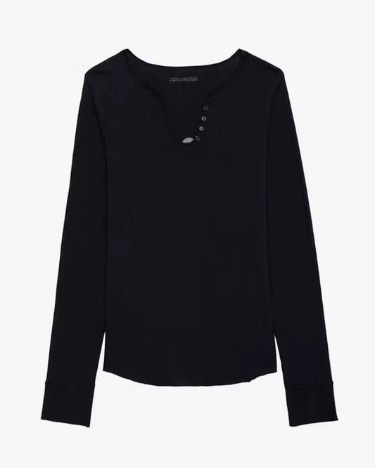 Fishnet Henley T-Shirt