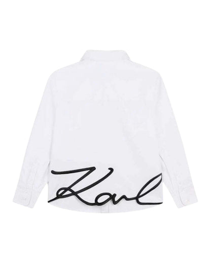 Signature Logo Button-Up Shirt