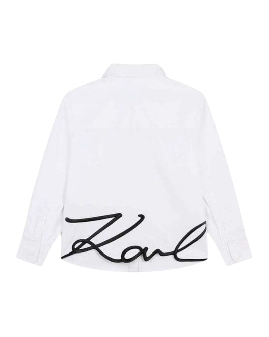 Signature Logo Button-Up Shirt