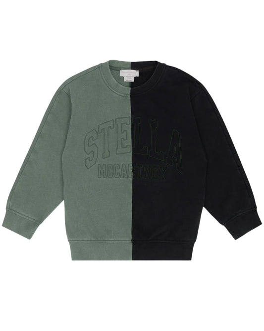 Black Grey Colorblock Sweatshirt