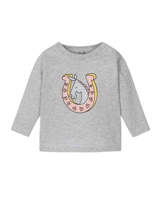 Grey Marl Horse Top