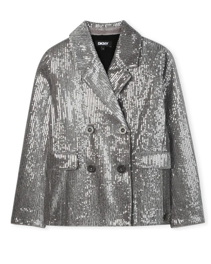 Silver Sequins Blazer