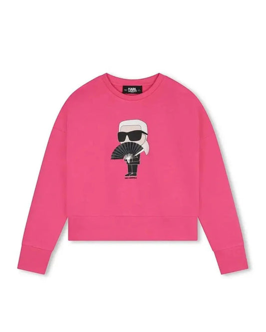 Girls Pink Ikonik Sweatshirt
