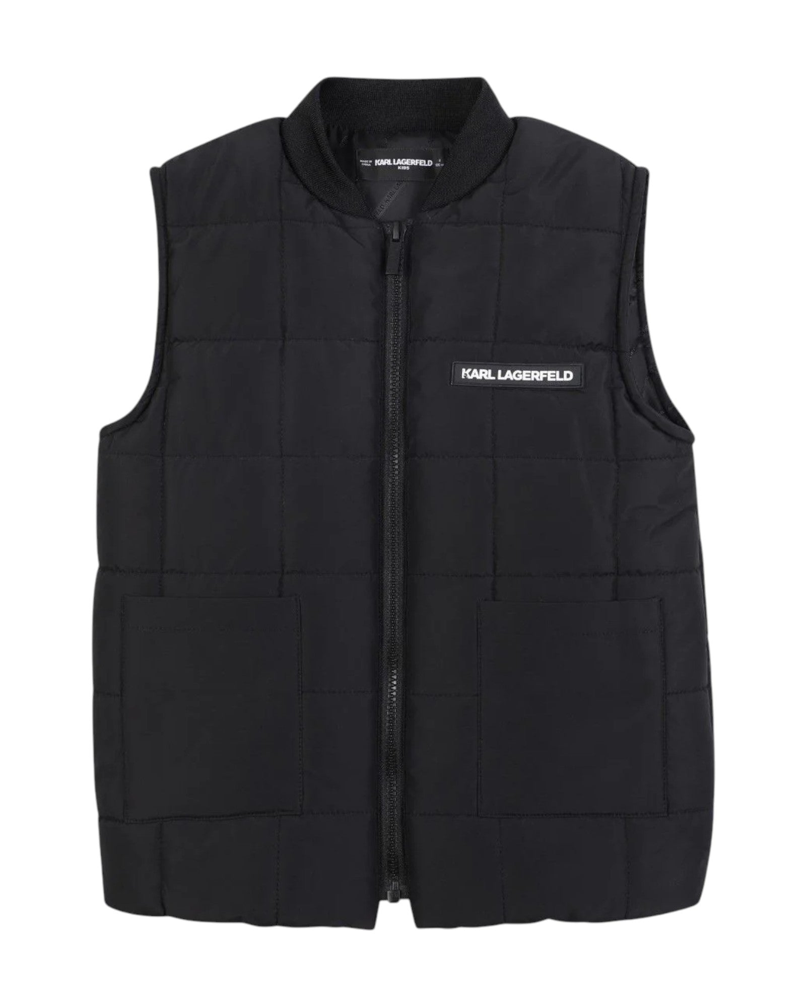 Black Puffer Sleeveless Jacket