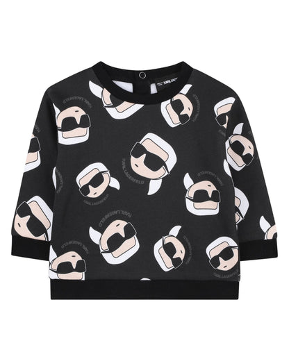 Karlito Print Black Sweatshirt