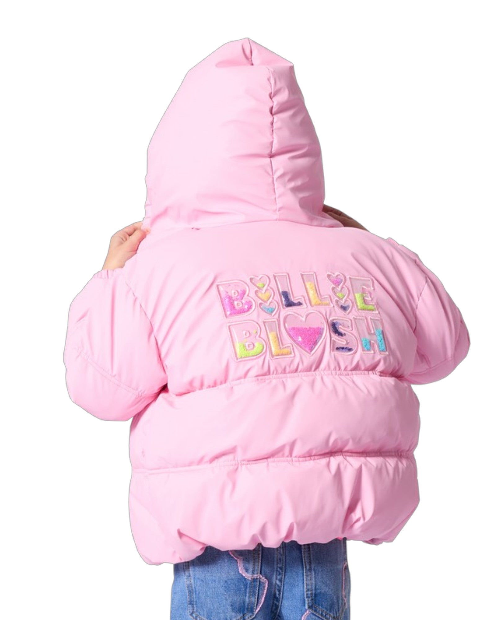 Hooded Down Pink Jacket