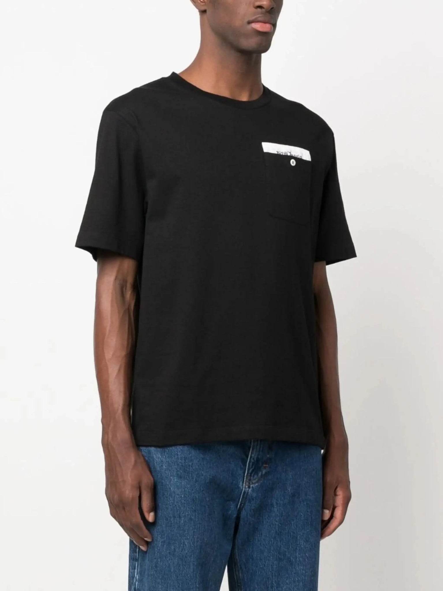 Palm Angels - Тениски - Logo - Tape Cotton T-shirt - Love|Labels