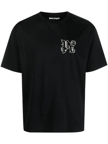 Palm Angels - Тениски - PA Logo - Embroidered T-shirt - Love|Labels
