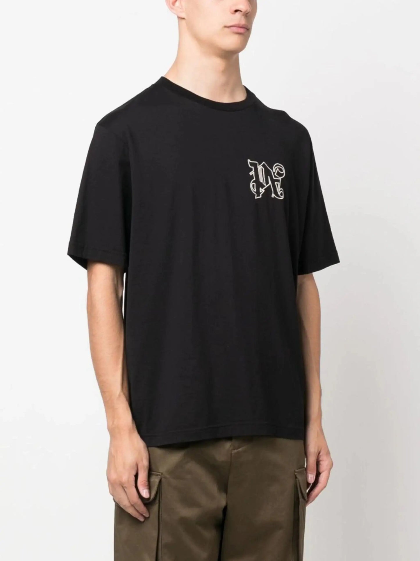 Palm Angels - Тениски - PA Logo - Embroidered T-shirt - Love|Labels