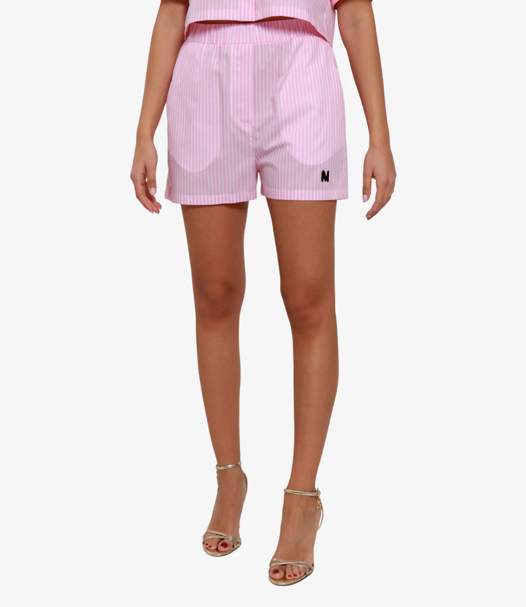 Pink Striped Shorts