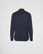 PRADA - Ризи - Navy Blue Poplin Shirt - Love|Labels
