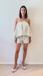 Polka Dot Cotton Poplin Boxer Shorts