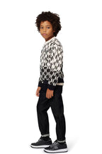 Black And White Fleece Sweatshirt