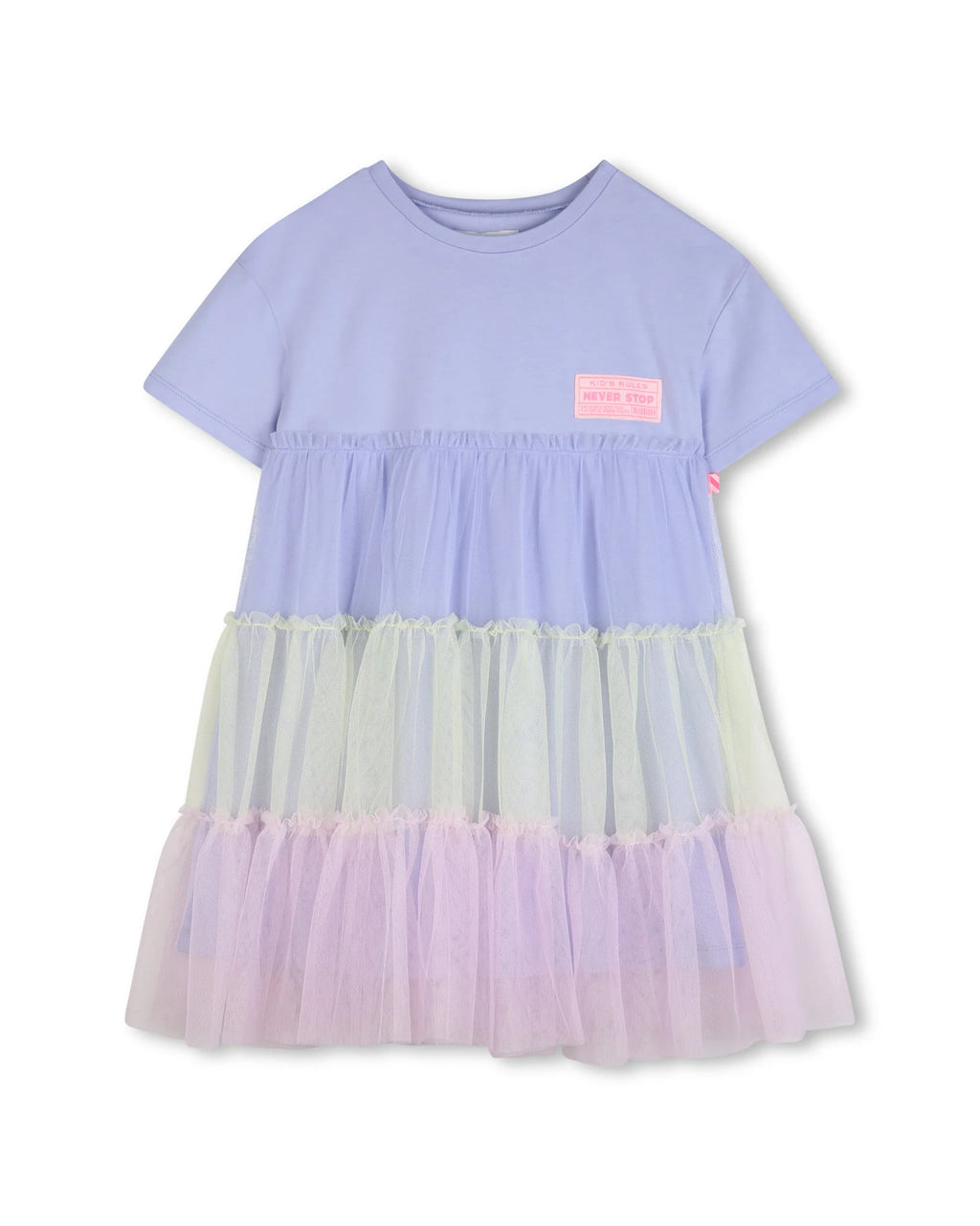 Bi-Material Layered Dress