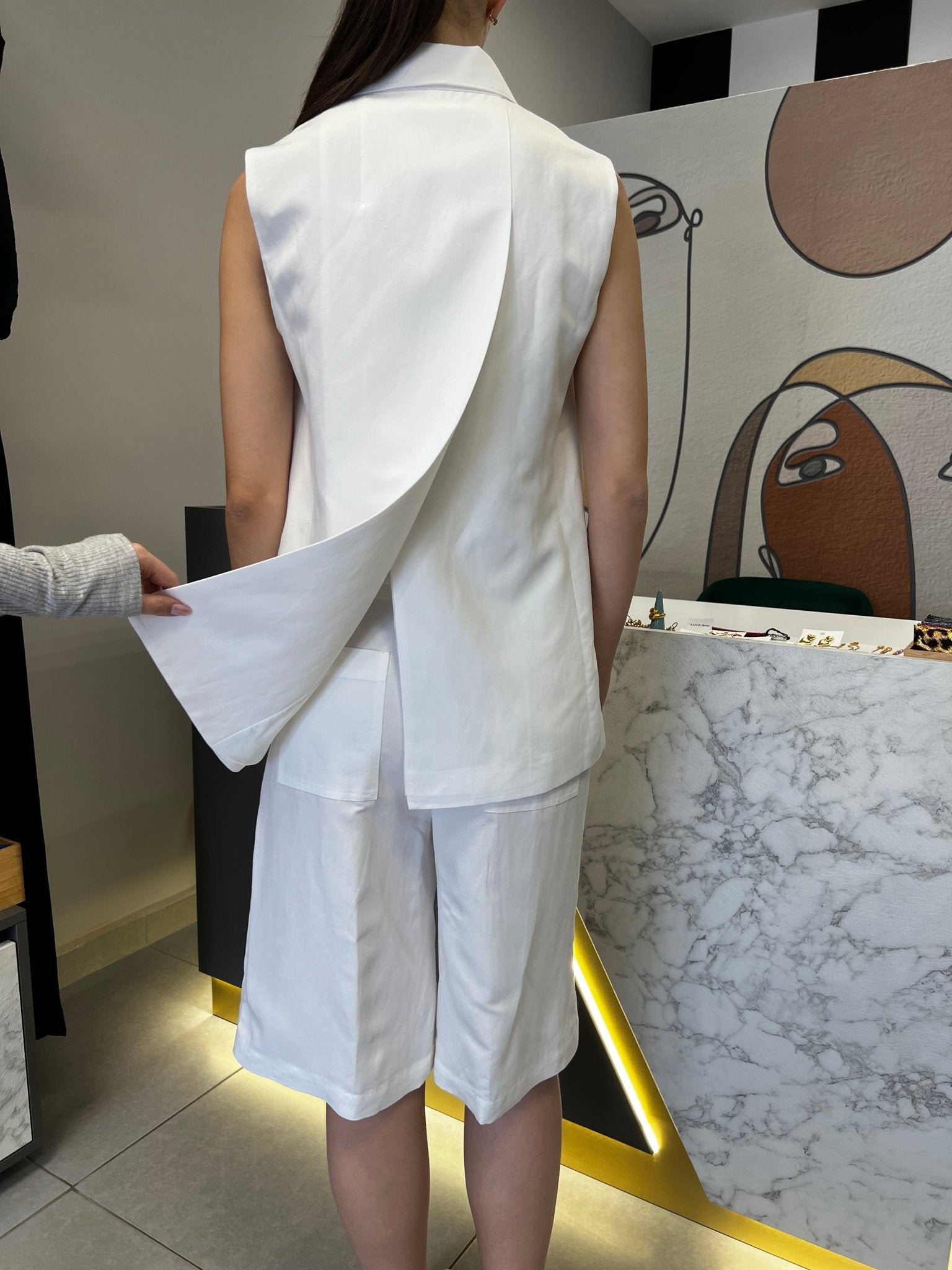 Semicouture - Якета - Fabiana Linen Vest - Love|Labels