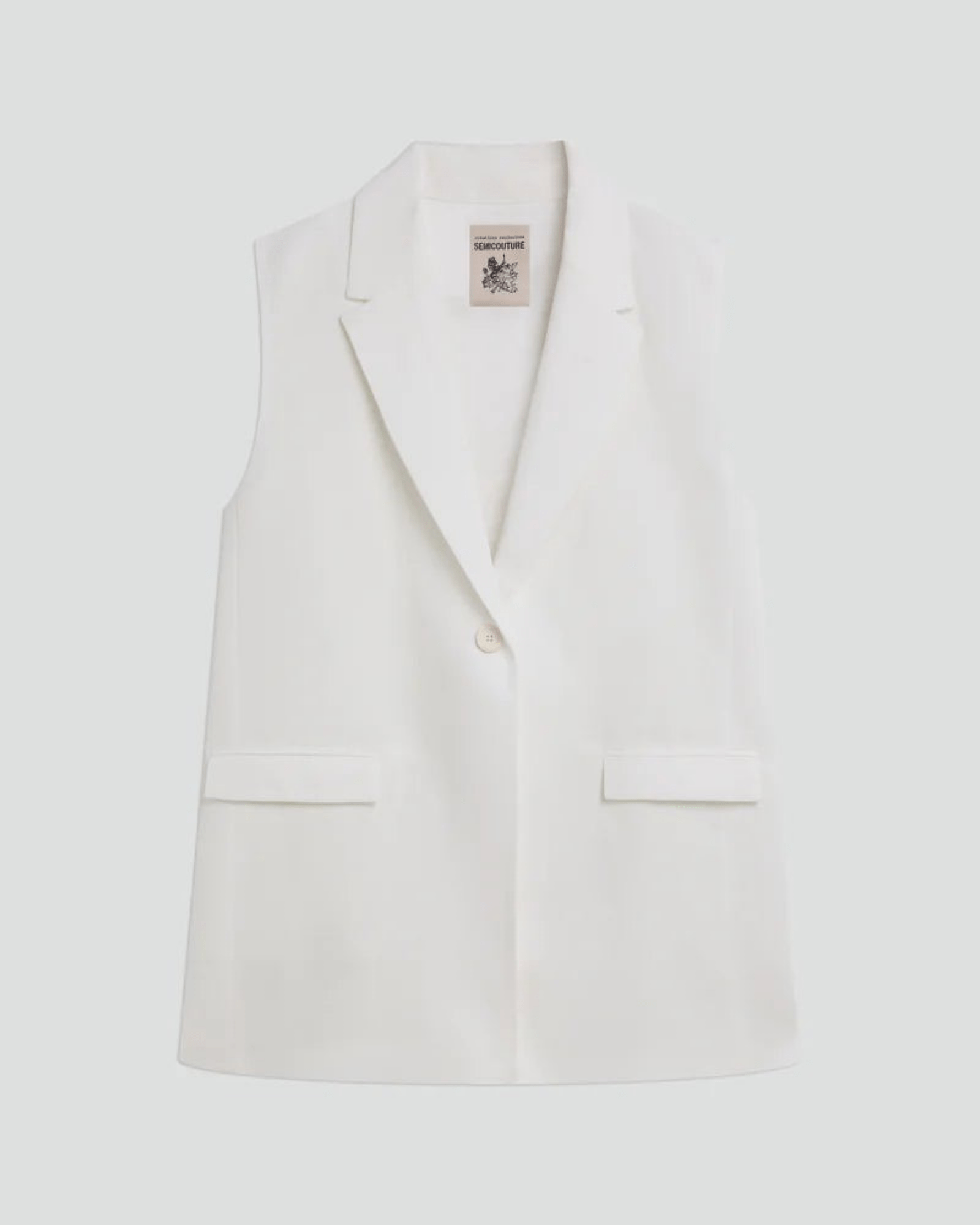 Semicouture - Якета - Fabiana Linen Vest - Love|Labels